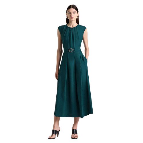Cue Viscose Blend Tucked Midi Dress